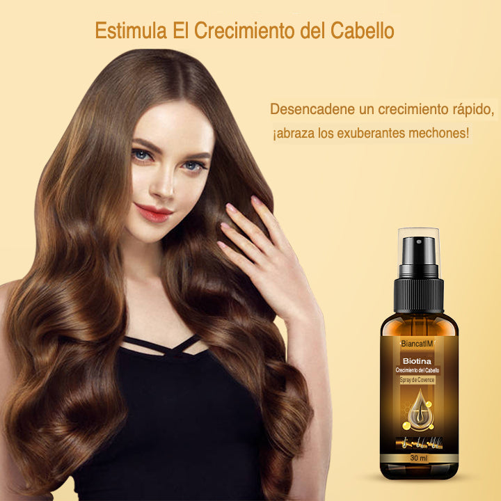 Esencia en aerosol para el crecimiento del cabello con biotina Biancat™